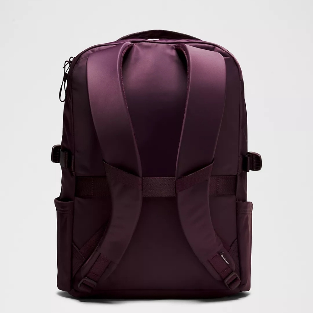 Lululemon New Crew Backpack 22L Updated Black Plum - Picture 2 of 9